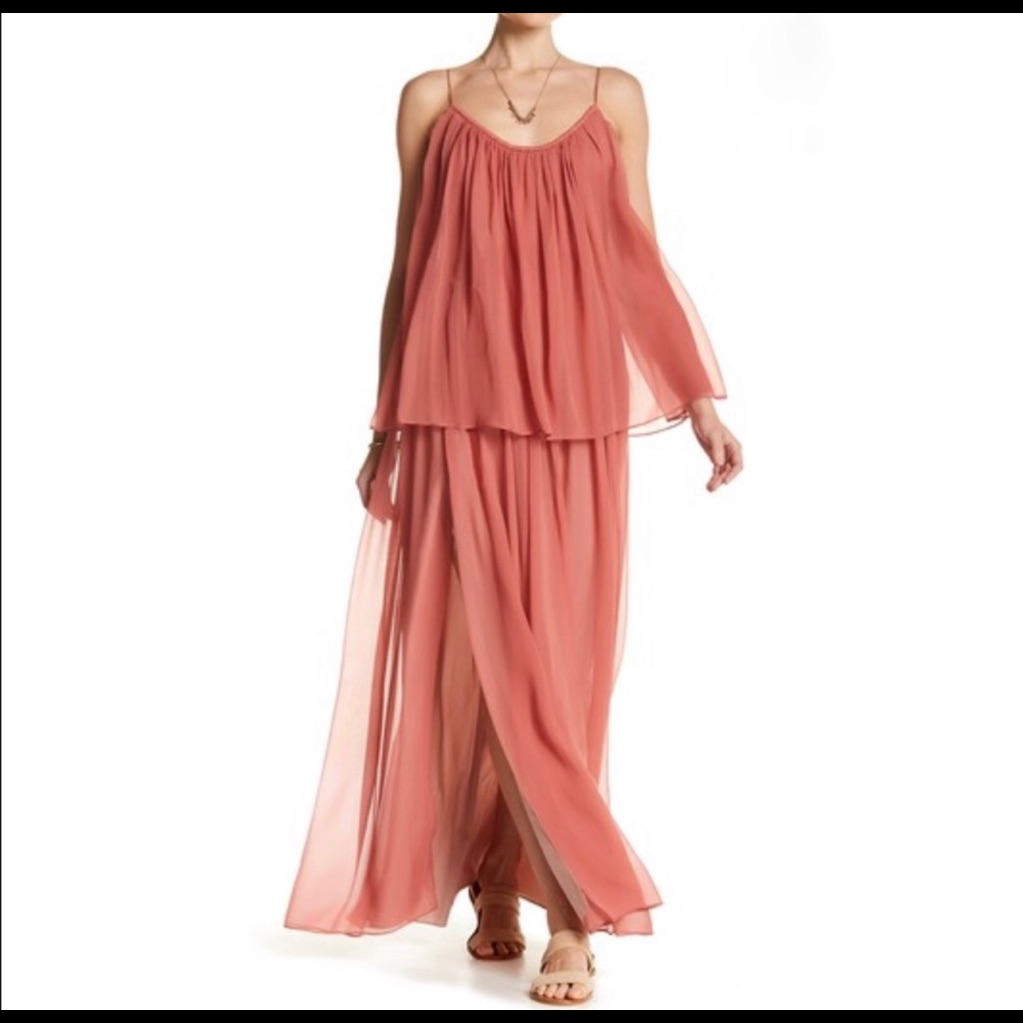 Elizabeth And James Mael Maxi Dress (Peach Nougat)